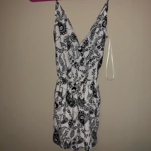 Paisley Black and white Romper